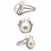 Ringe Coscia Perle Dame in Gold Perla RNFW232